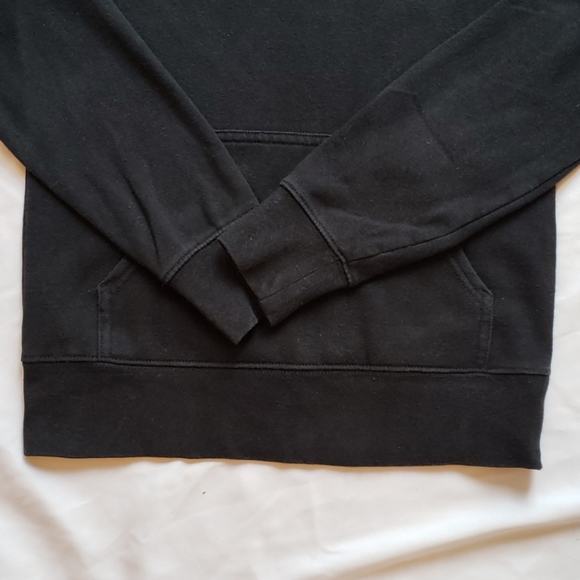 The North Face Hoodie Pullover BLACK white logo xs - Picture 3 of 7